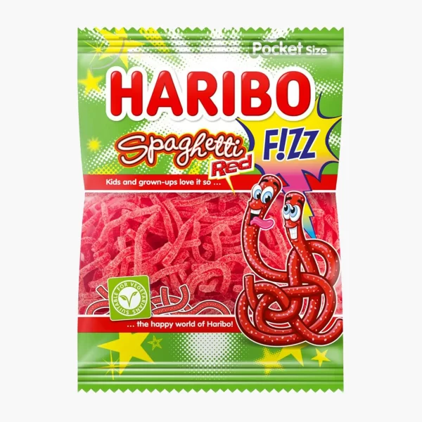 Haribo Jeleuri Spaghetti Capsuni 100g