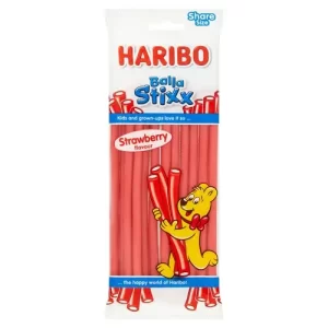 Haribo Jeleuri Balla Stixx Capsuni 80g