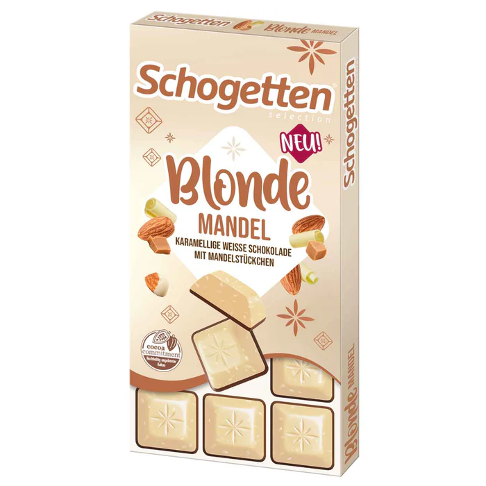Schogetten Alb Caramel Migdale Bucati 100g - imagine 2