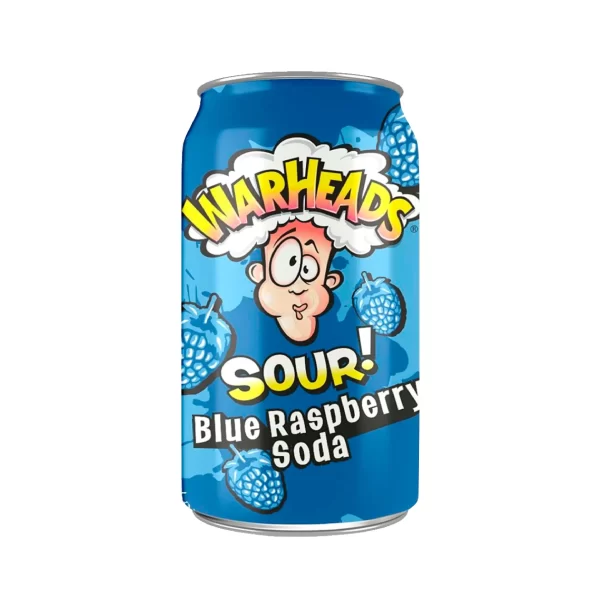 Warheads Blue Rasp. Soda 355ml