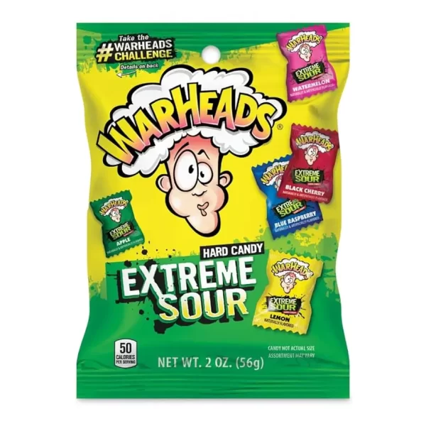 Warheads Extreme Sour Hard Candy 57g