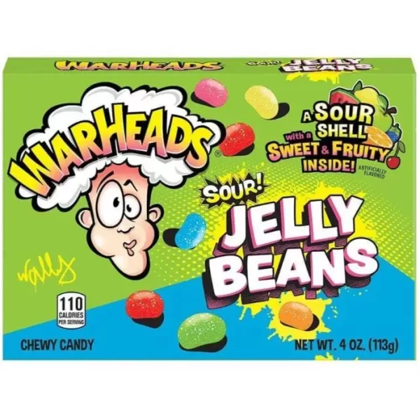Warheads Jelly Beans Sour Candy 113g