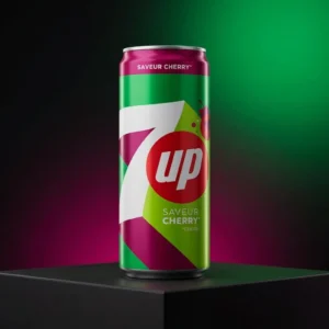 Suc 7Up Cherry 0.33l - Gust Răcoritor de Cireșe