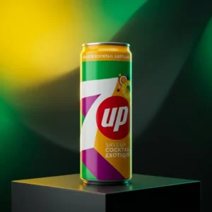 7Up Exotique 0.33l - Suc Răcoritor cu Aromă Exotică
