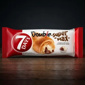 7Days Double Max Cacao și Vanilie 110g | Croissant delicios