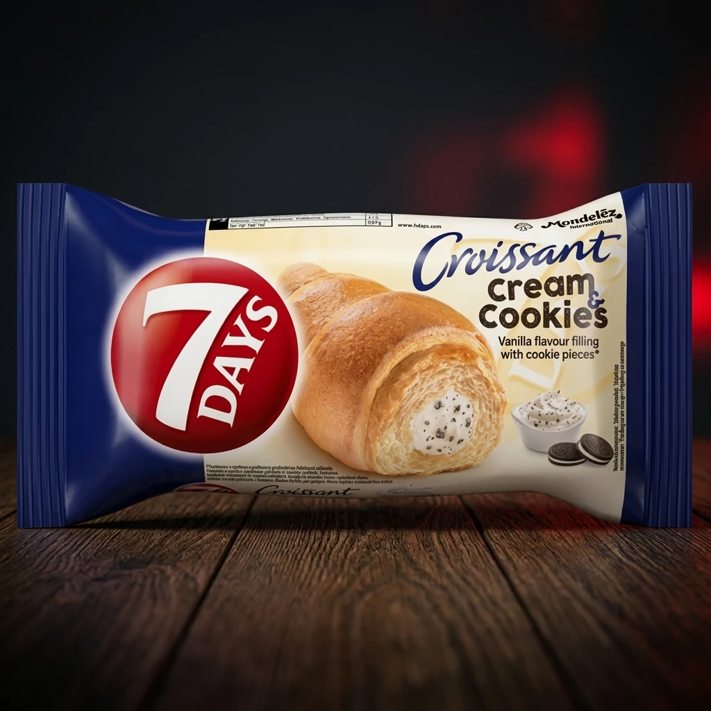 Croissant 7Days cu cremă și biscuiți Oreo 60g