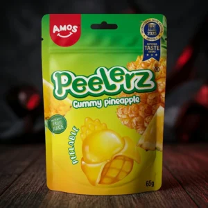Amos Jeleuri Peelerz Ananas 65g – Jeleuri Delicioase