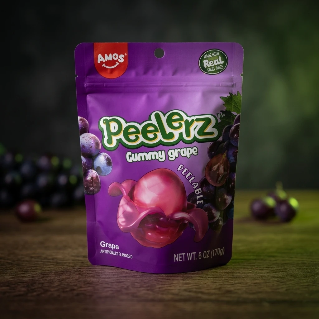 Amos Jeleuri Peelerz Struguri 170g - Distracție și Gust