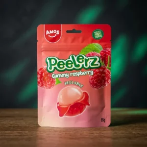 Amos Jeleuri Peelerz Zmeura 65g - Dulciuri Fructate