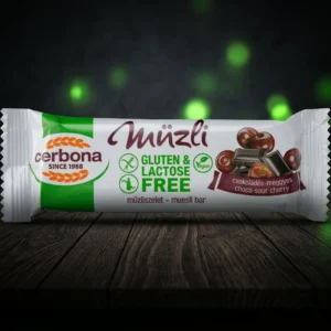 Baton Cerbona Fără Gluten Ciocolată și Vișine 35g