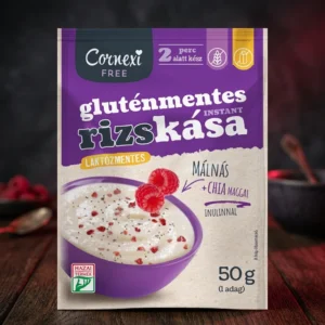 Cornexi Terci de Orez cu Zmeură și Chia, 50g - Fără Gluten