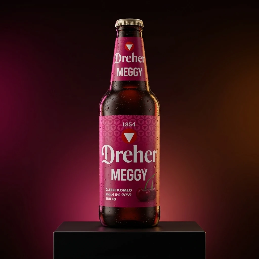 Bere Dreher Meggy cu Vișine 500ml - Răcoritoare și Aromată