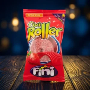 Bomboane Fini Roller Capsuni 20g - Jeleuri Acrișoare