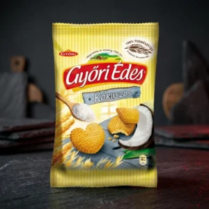 Biscuiți cu Nucă de Cocos Gyori Edes 150g | Gustare Dulce