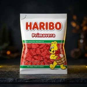 Haribo Jeleuri Capsuni Primavera 100g - Dulciuri Delicioase