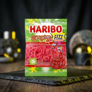 Haribo Jeleuri Spaghetti Capsuni 100g - Delicii Acrisoare