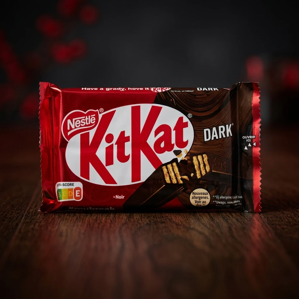 KitKat Dark 70% 41.5g – Ciocolată Amăruie Intensă