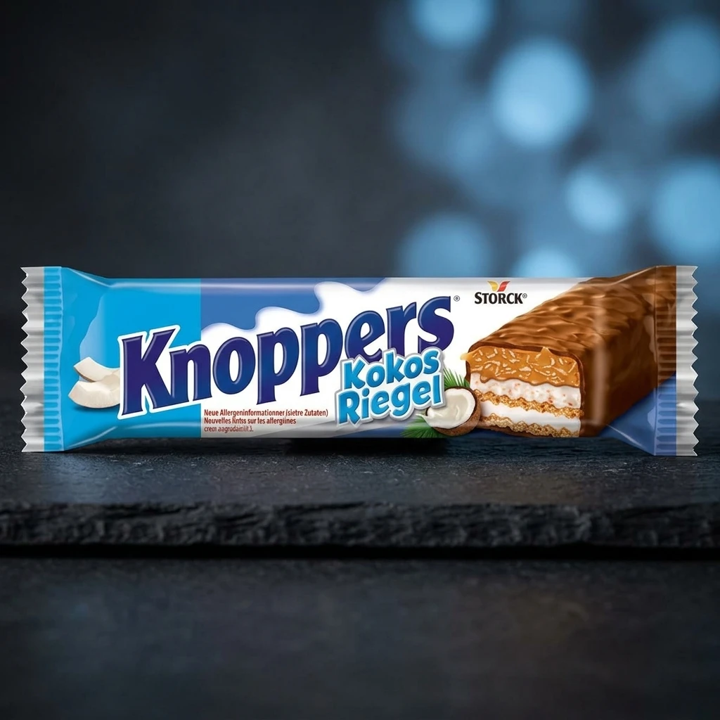 Knoppers Felie Nut Bar Cocos 40g - Gustare Crocantă