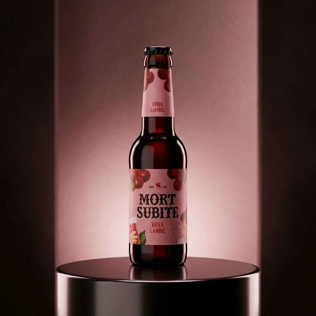 Bere Mort Subite Kriek 250ml - Bere artizanală cu cireșe