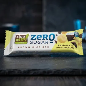 Rice Up Baton Orez Ciocolată Neagră și Banane Zero Zahăr