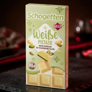 Ciocolată Albă Schogetten cu Cremă de Fistic 100g