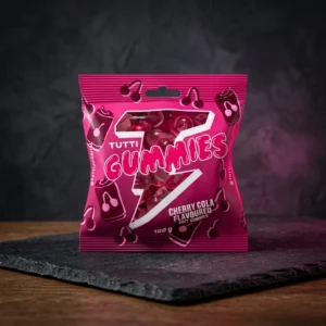 Tutti Juice Gummies Cherry Cola 100g - Bomboane Geloase