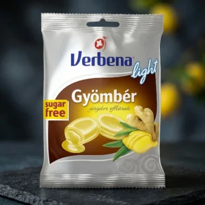 Bomboane Verbena Light cu Ghimbir, Fără Zahăr 60g
