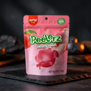 Amos Jeleuri Peelerz Piersica 170g - Gustare delicioasă