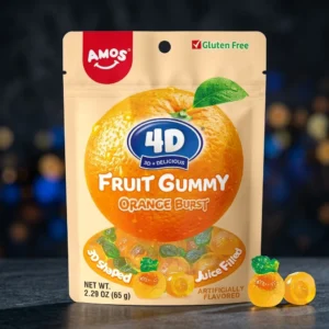 Amos Jeleuri 4D Orange Burst 65g - Jeleuri Fructate