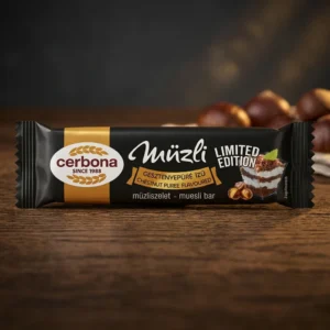 Baton Cereale Cerbona Castane Alb 20g - Ediție Limitată