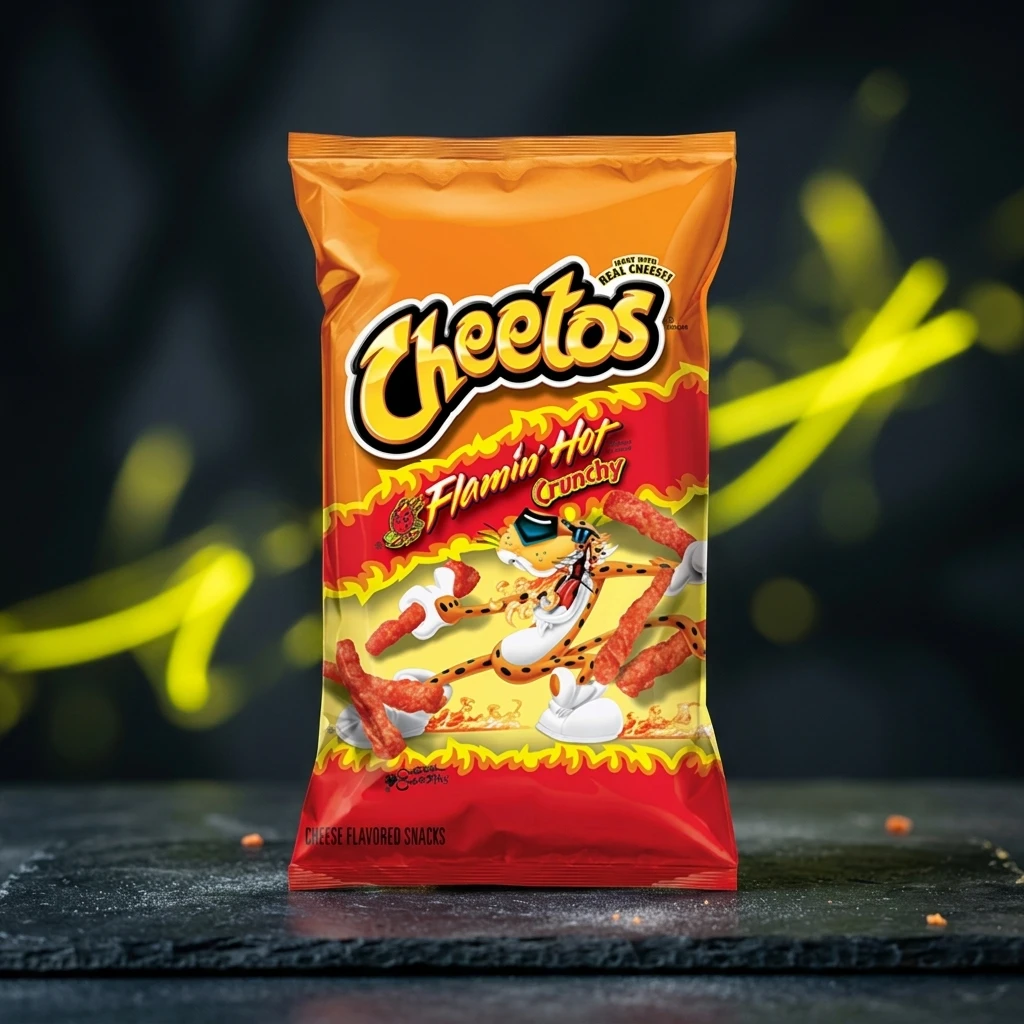 Cheetos Crunchy Flamin' Hot 99g - Gustare Picantă