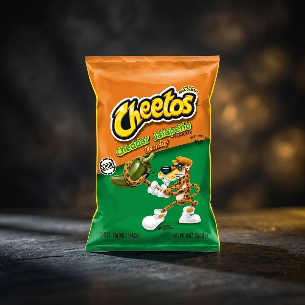 Cheetos Crunchy Cheddar Jalapeno 226g - Gustare Picantă