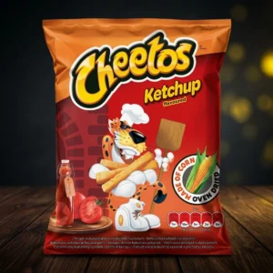 Pufuleți Cheetos Ketchup 43g - Gustare crocantă și delici...