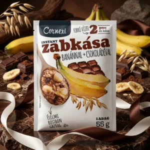 Cornexi Ovaz Banane Ciocolata 55g - Micul Dejun Instant