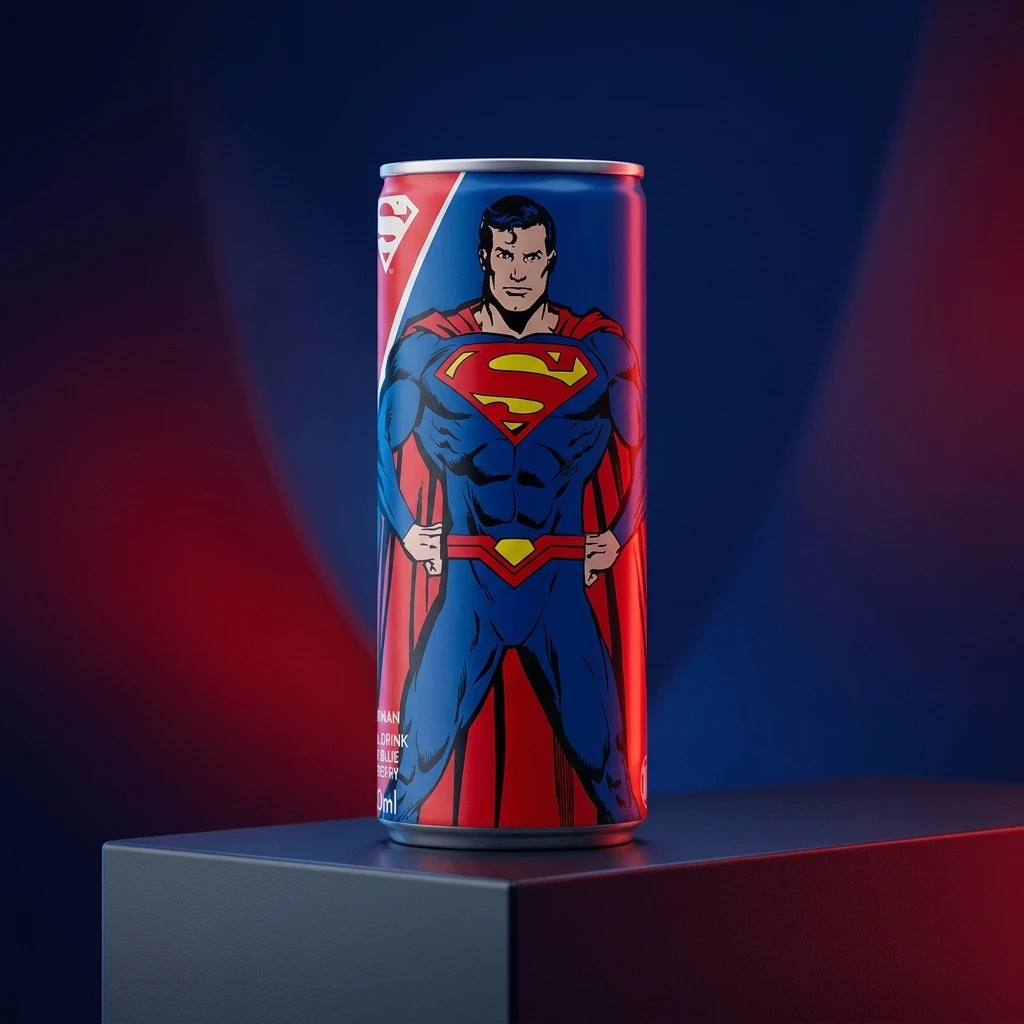 Superman Drink Sour Blue Raspberry 250ml