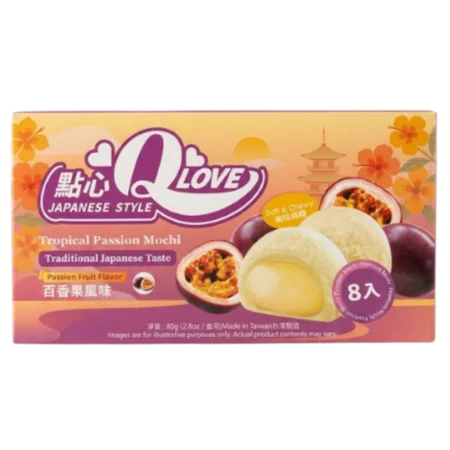 Qlove Mini Mochi Fructul Pasiunii 80g