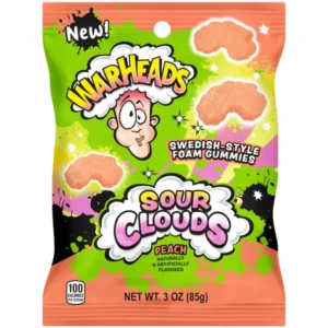 Warheads Jeleuri Sour Clouds Peach 85g