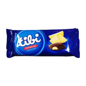 Tibi Ciocolata Neagra cu Crema de Ananas 90g
